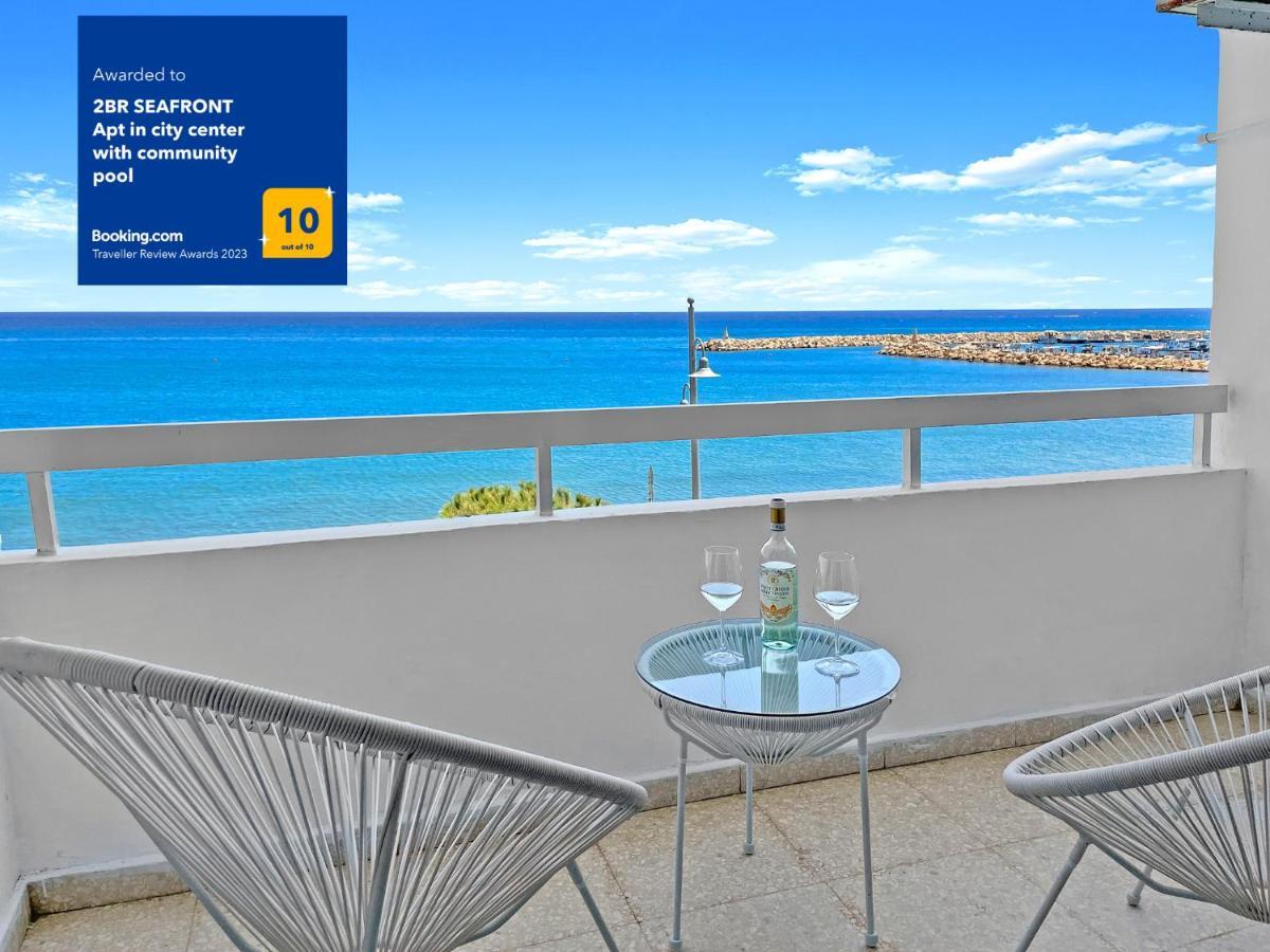 2Br Seafront Apt In City Center With Community Pool Larnaca Exterior photo